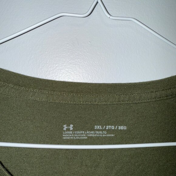 Under Armour Freedom Snake Graphic Military Green Short Sleeve Tee 3XL - Picture 4 of 6